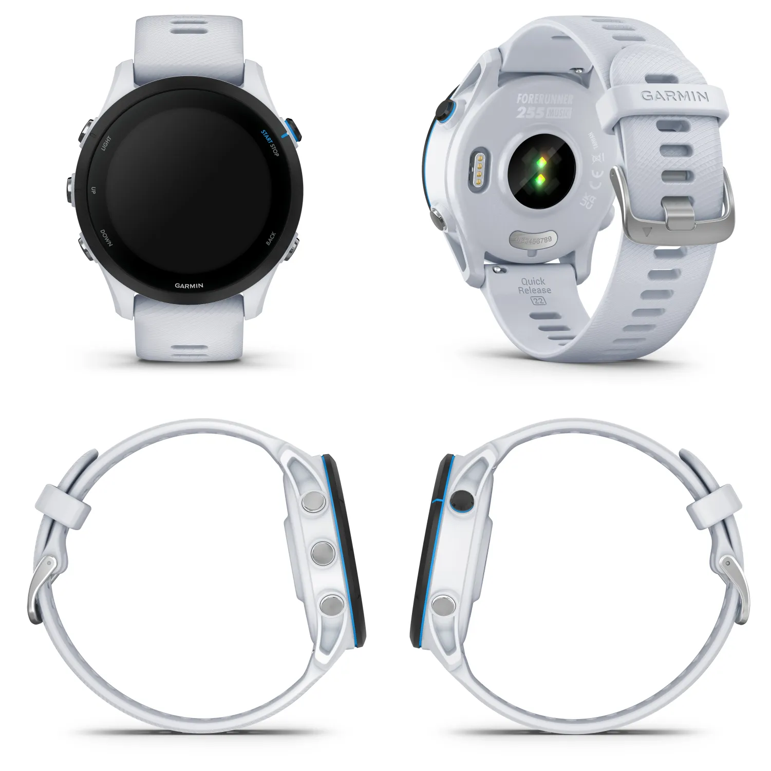 Garmin Forerunner 255 Series GPS Smartwatch, 46 mm or 41 mm with Wearable4U Bundle