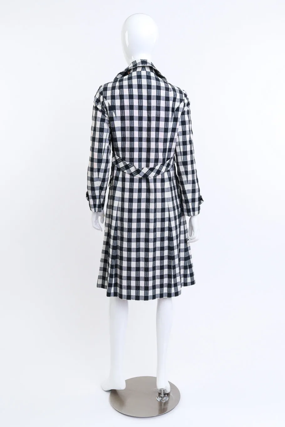 Gingham Trench Coat
