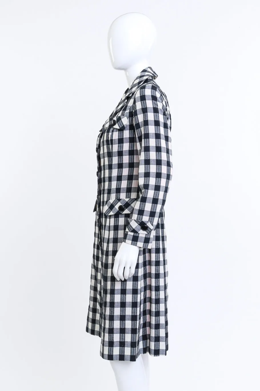 Gingham Trench Coat