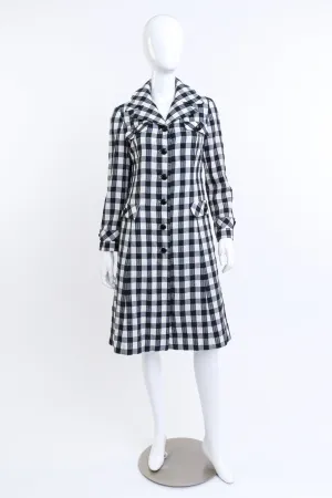 Gingham Trench Coat