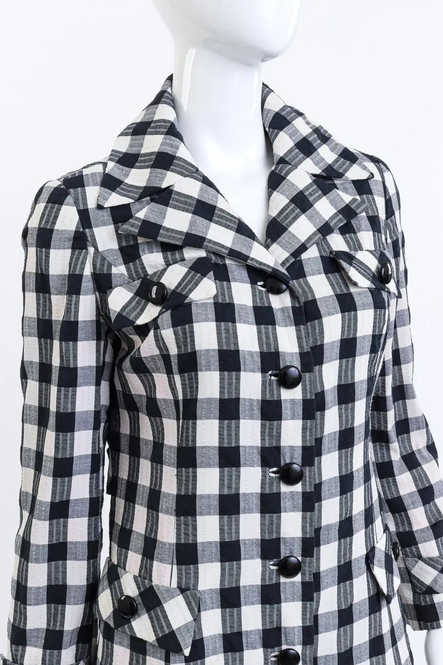 Gingham Trench Coat