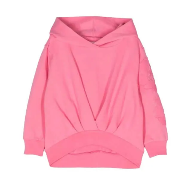 Girls Pink Flower Tracksuit