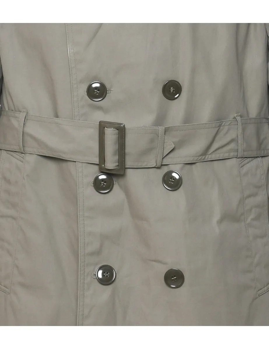 Grey Trench Coat - L
