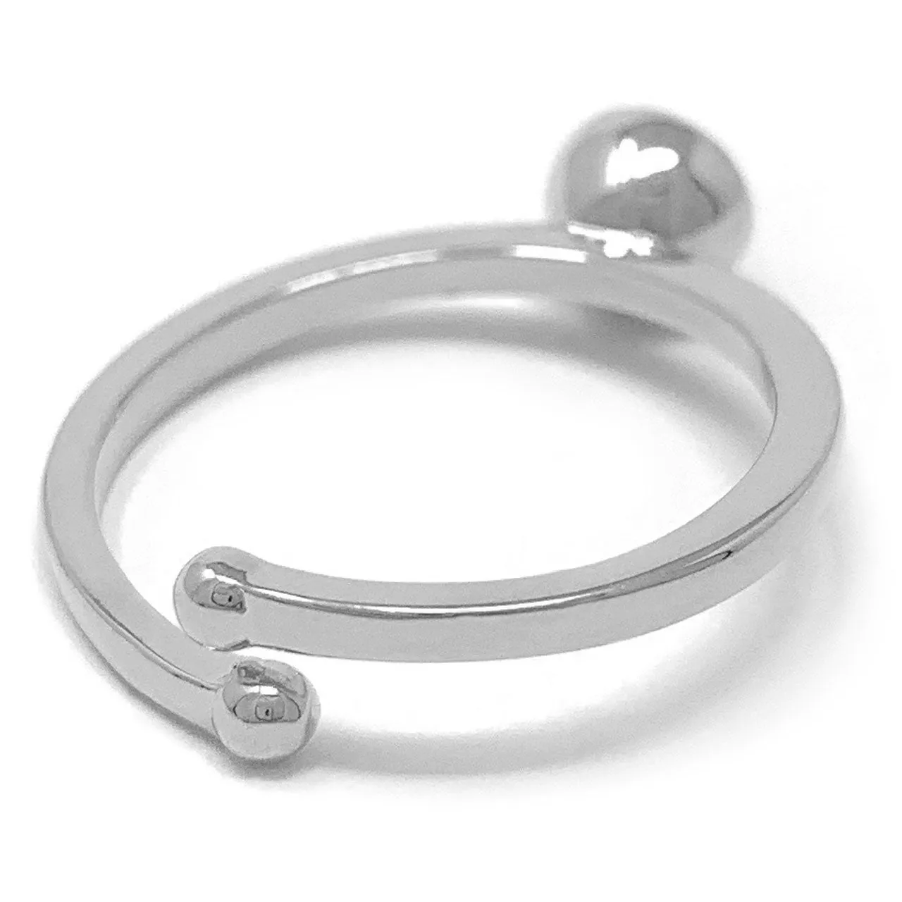 Harley Adjustable Ring with Yellow Brown Light Topaz Round Crystals from Swarovski Silver Toned Rhodium Plated