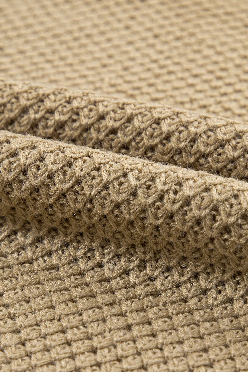 Hazel Blues® |  Solid Color Turtleneck Short Sleeve Sweater