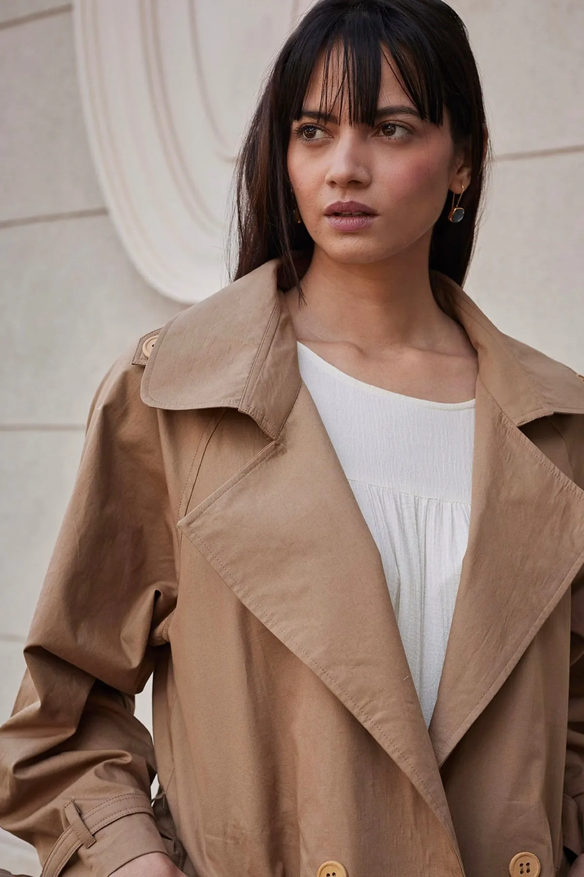 Heart Wood Trench Coat