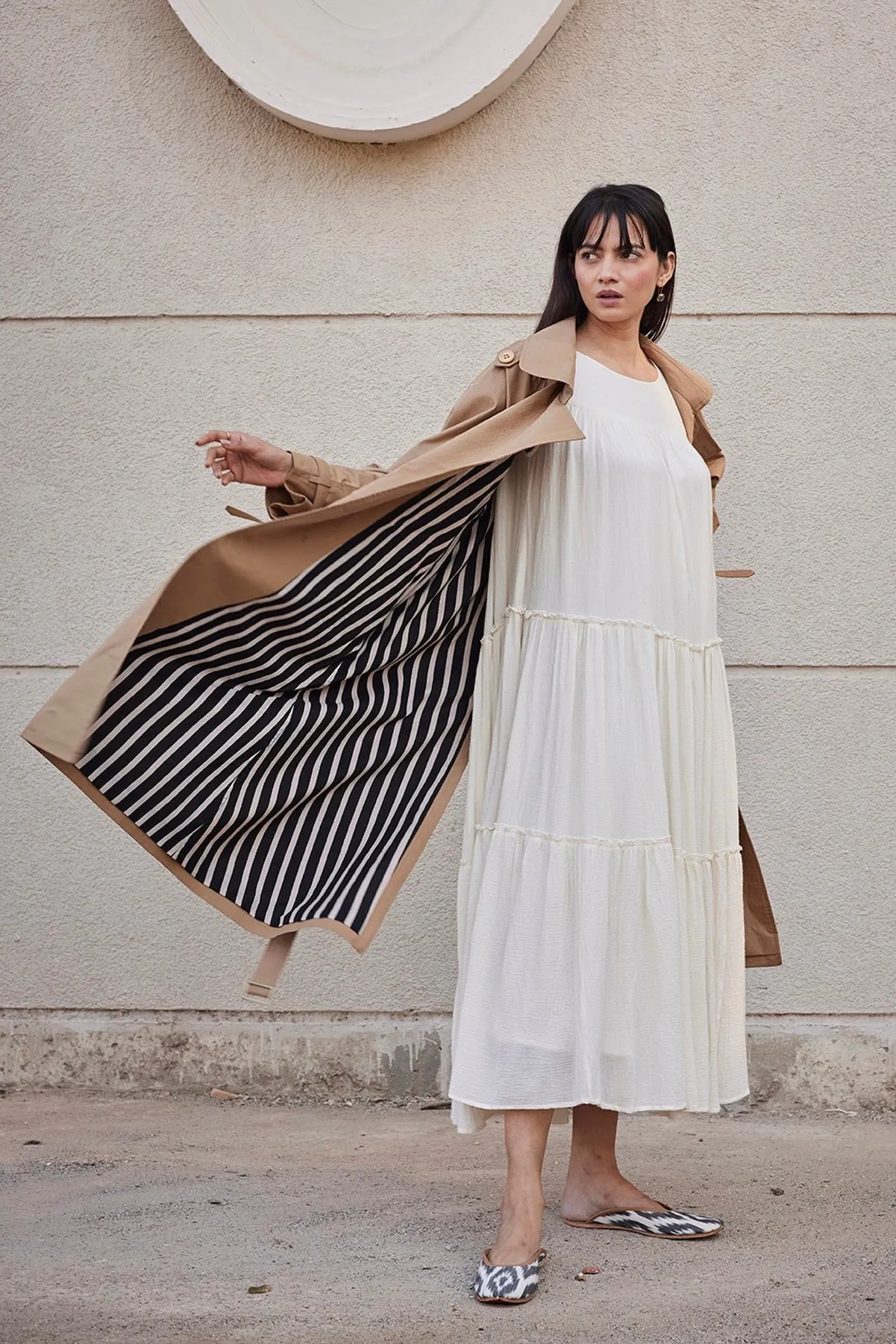 Heart Wood Trench Coat