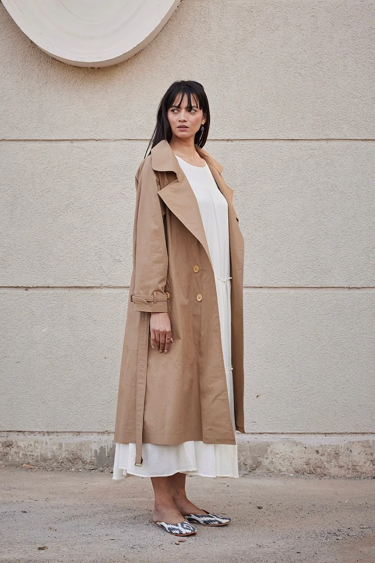 Heart Wood Trench Coat
