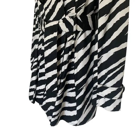 Helene Berman London Zebra Print Trench Coat