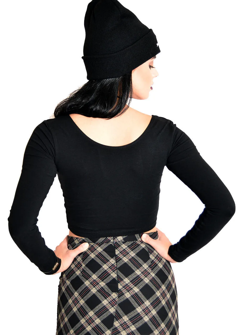HLZBLZ Vulgar Long Sleeve Crop Top