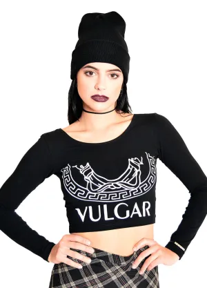 HLZBLZ Vulgar Long Sleeve Crop Top