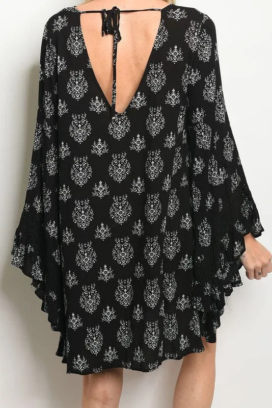 HOCUS POCUS PRINTED DRESS