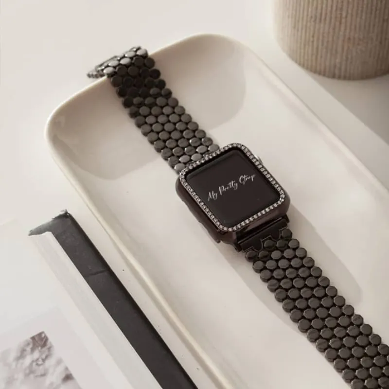 Honeycomb Stainless Steel Watch Band