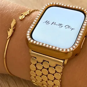 Honeycomb Stainless Steel Watch Band
