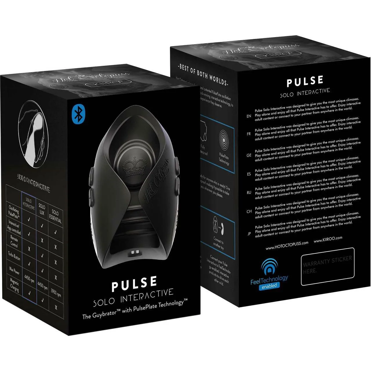 Hot Octopuss Pulse Solo Interactive by Kiiroo