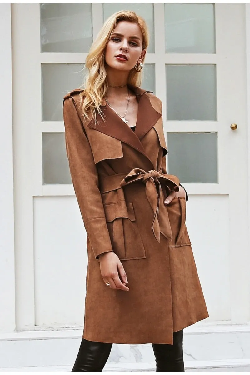 Hug Me Trench Coat - Khaki