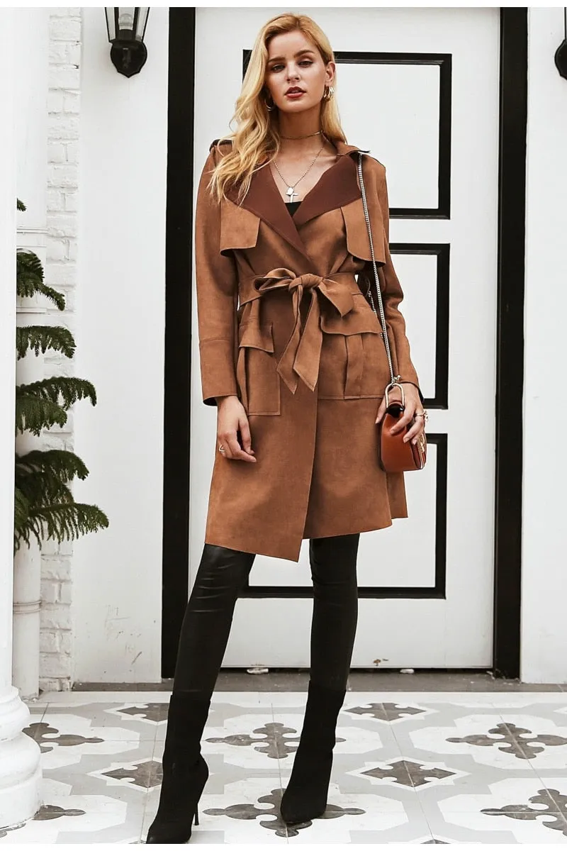 Hug Me Trench Coat - Khaki