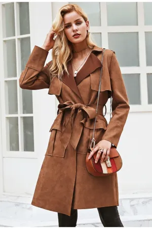 Hug Me Trench Coat - Khaki