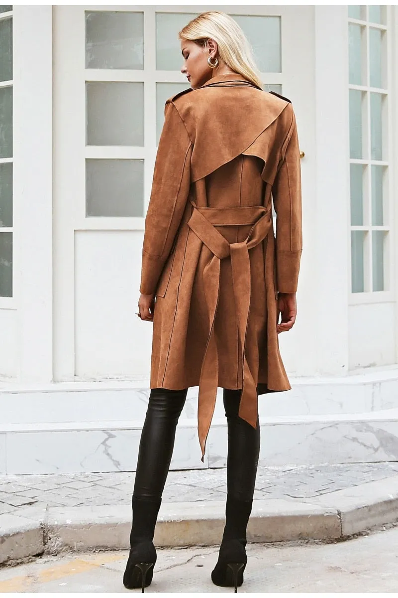 Hug Me Trench Coat - Khaki