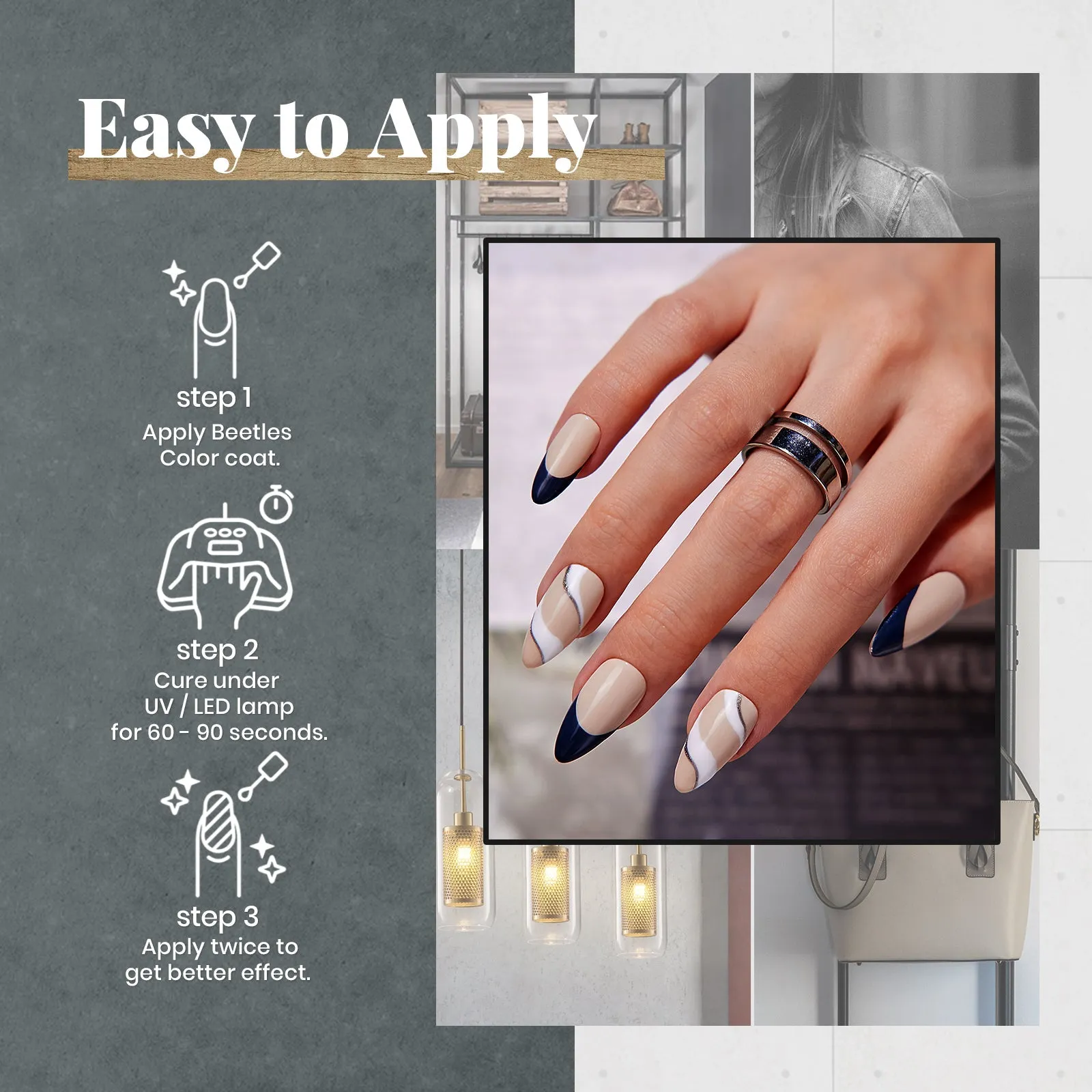 Industrial Wave - 20 Gel Colors Set with Top and Base Coat (5ml/Each)