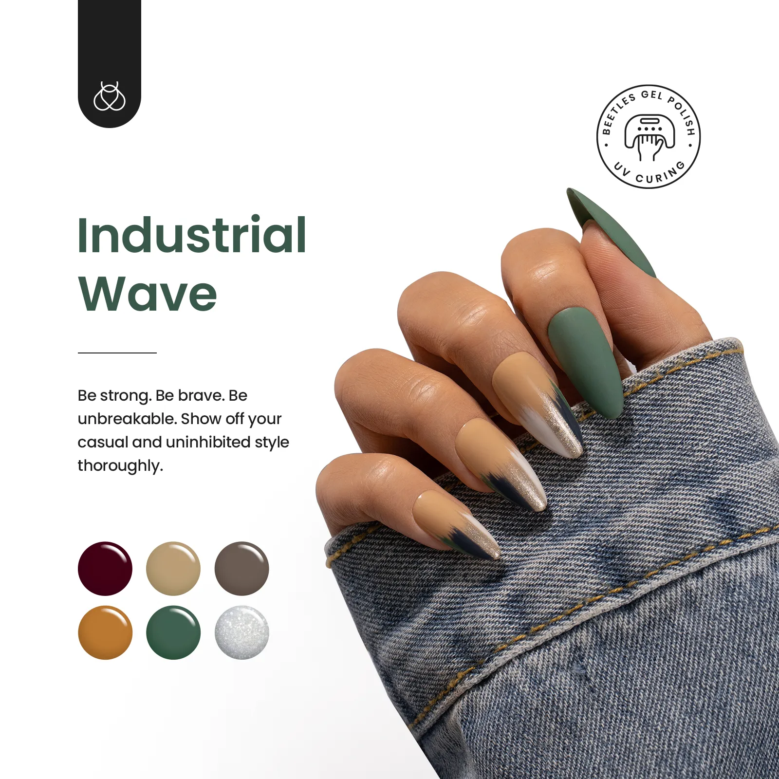 Industrial Wave - 20 Gel Colors Set with Top and Base Coat (5ml/Each)