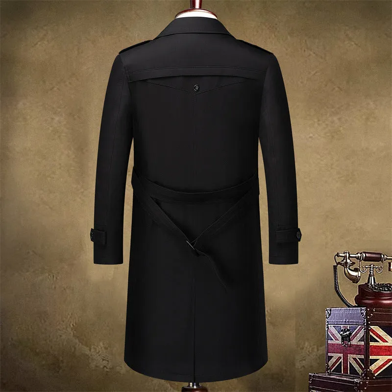 INSTOCK-Long knee-length trench coat for men