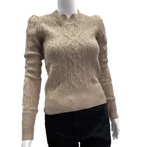 Isabel Marant NEW Emi Knitwear Wool Sweater Beige 34 US 2