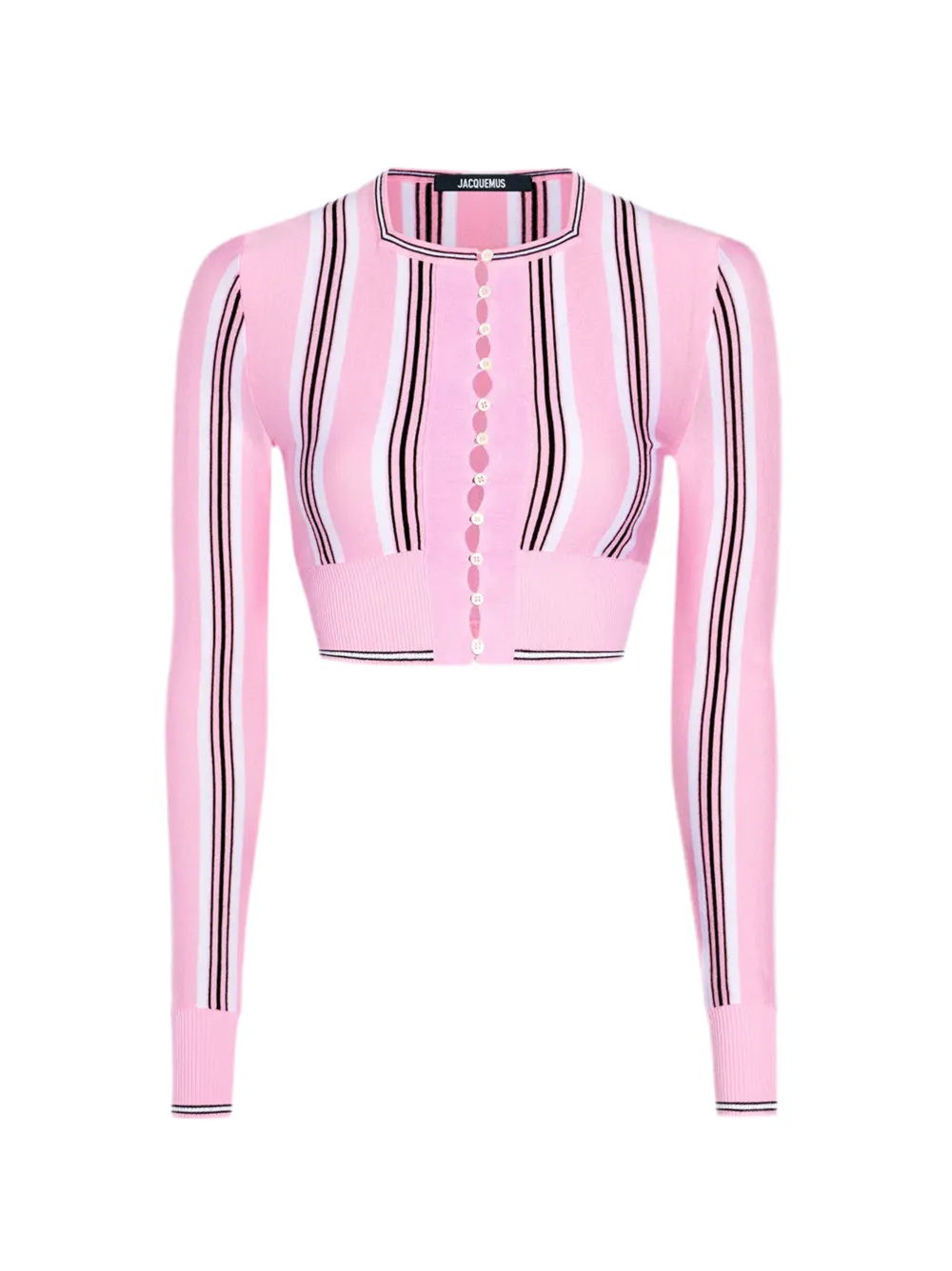 Jacquemus The Spiaggia Cardigan in Multi-Pink