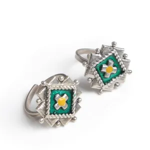 Jhanki Silver Toe Rings by MOHA
