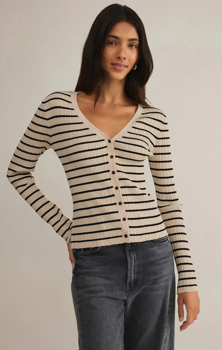 Jordana Stripe Sweater-Sandshell