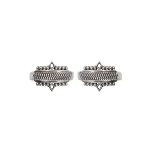 Kalki silver toe ring by Moha