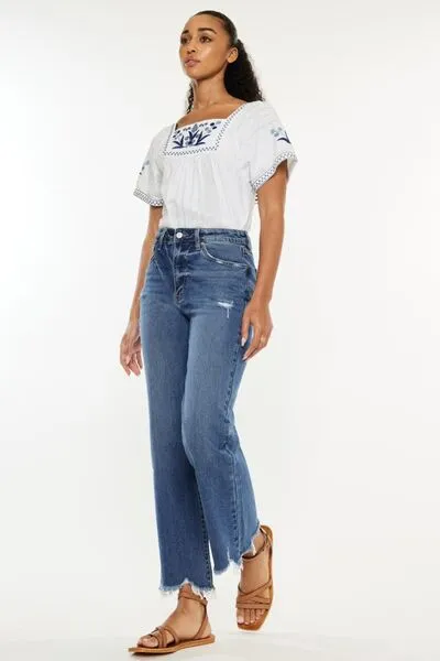 Kancan Full Size High Rise Slim Wide Leg Jeans ONLINE EXCLUSIVE