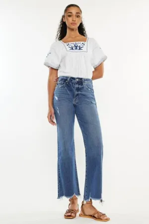 Kancan Full Size High Rise Slim Wide Leg Jeans ONLINE EXCLUSIVE