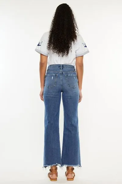 Kancan Full Size High Rise Slim Wide Leg Jeans ONLINE EXCLUSIVE