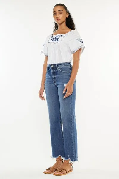 Kancan Full Size High Rise Slim Wide Leg Jeans ONLINE EXCLUSIVE