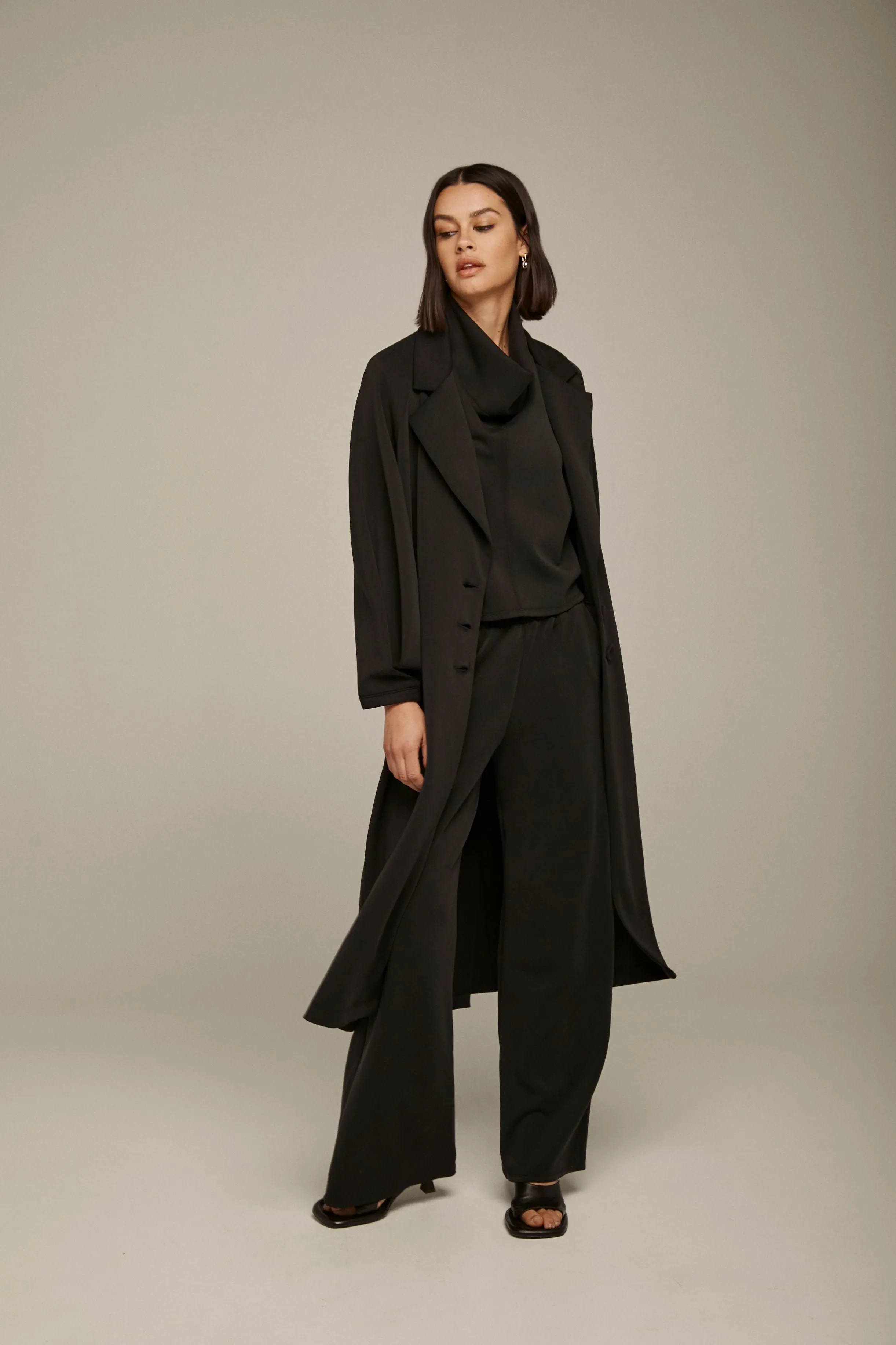 Kenzie Pleat Sleeve Trench