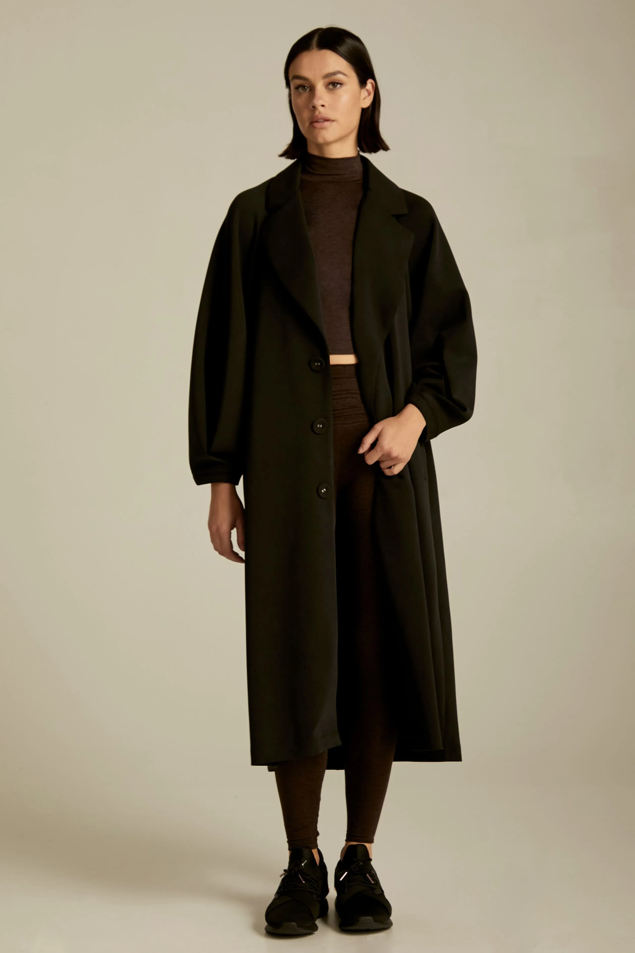 Kenzie Pleat Sleeve Trench