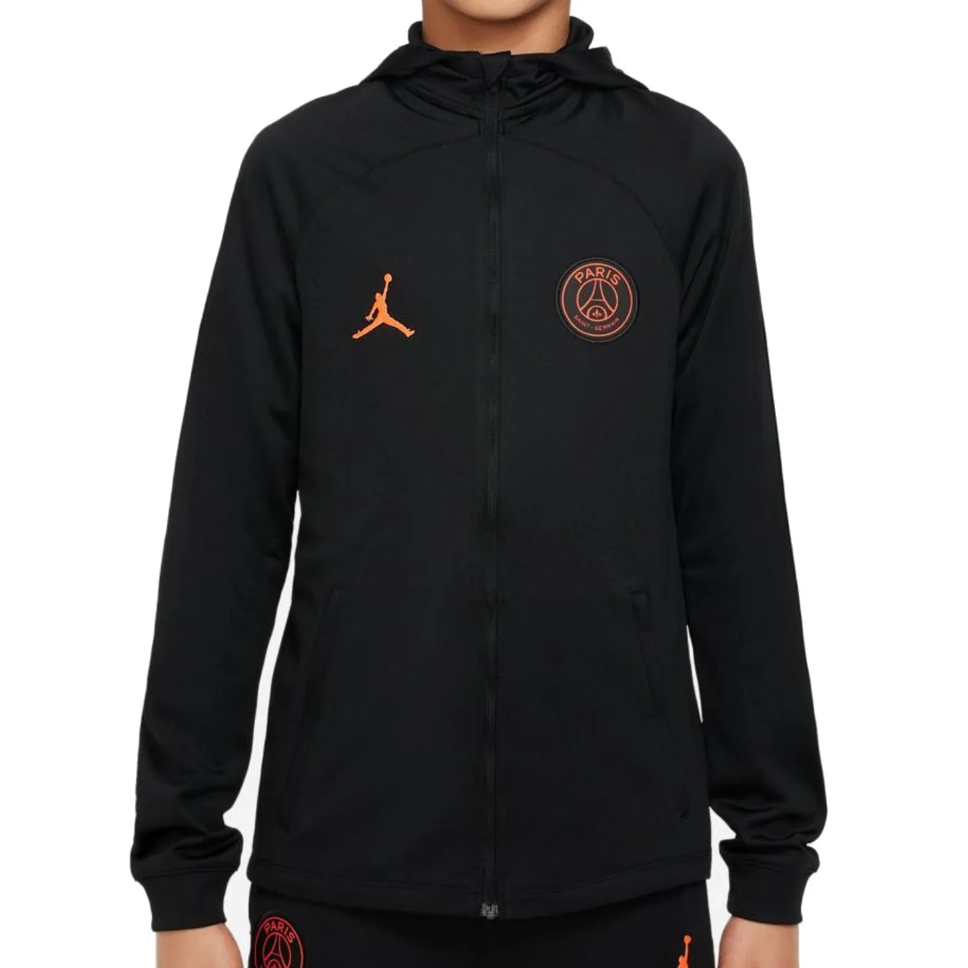 Kids - Jordan x PSG Soccer black training presentation tracksuit 2022/23 - Jordan