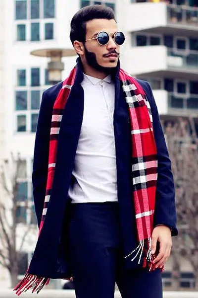 Knitted Lapel PU Leather Spliced