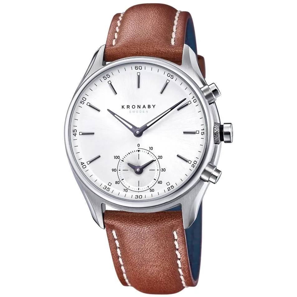 Kronaby S0713/1 Men's Brown Sekel Hybrid Smartwatch