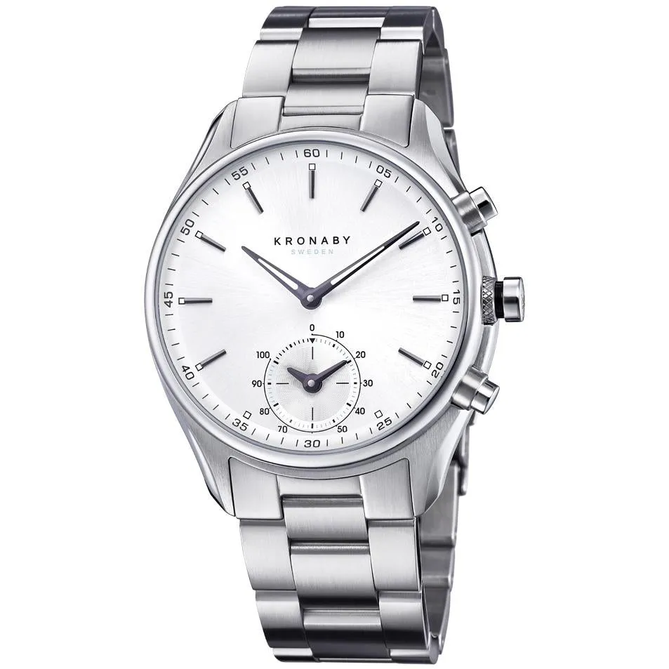 Kronaby S0715/1 Men's Silver Sekel Hybrid Smartwatch