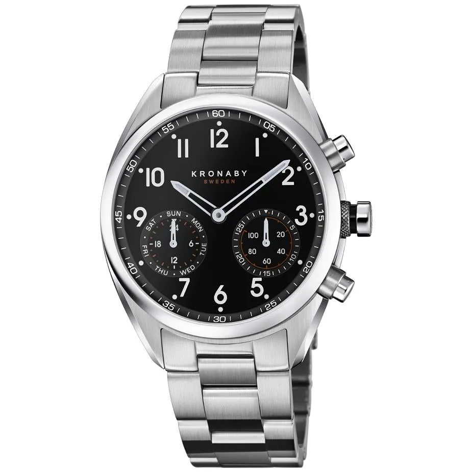 Kronaby S3111/1 Men's Black Apex Hybrid Smartwatch