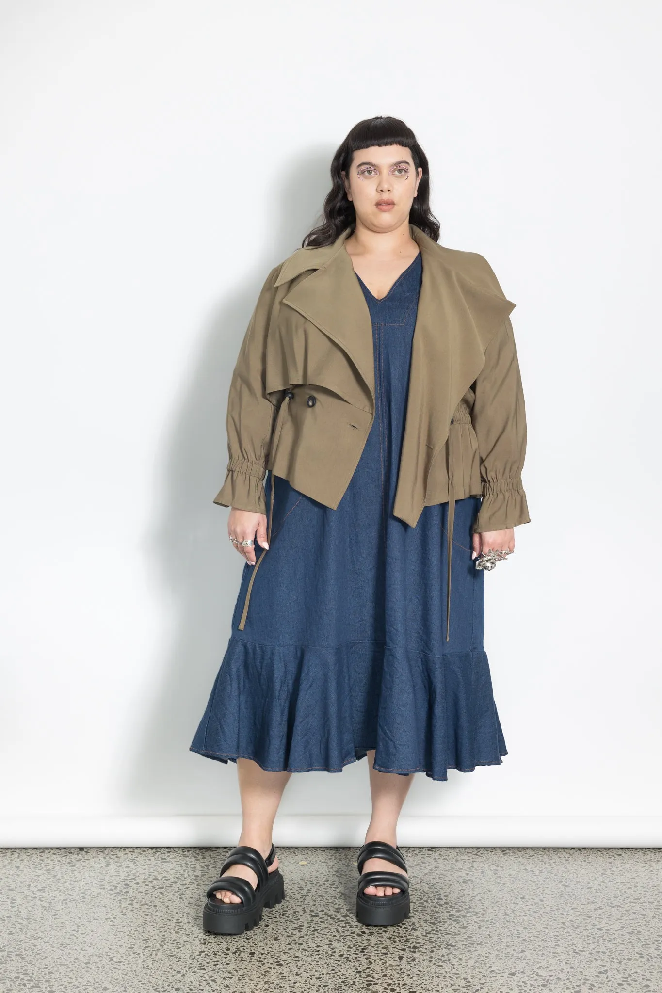 Last One Size 3XL - Trench Jacket - Martini