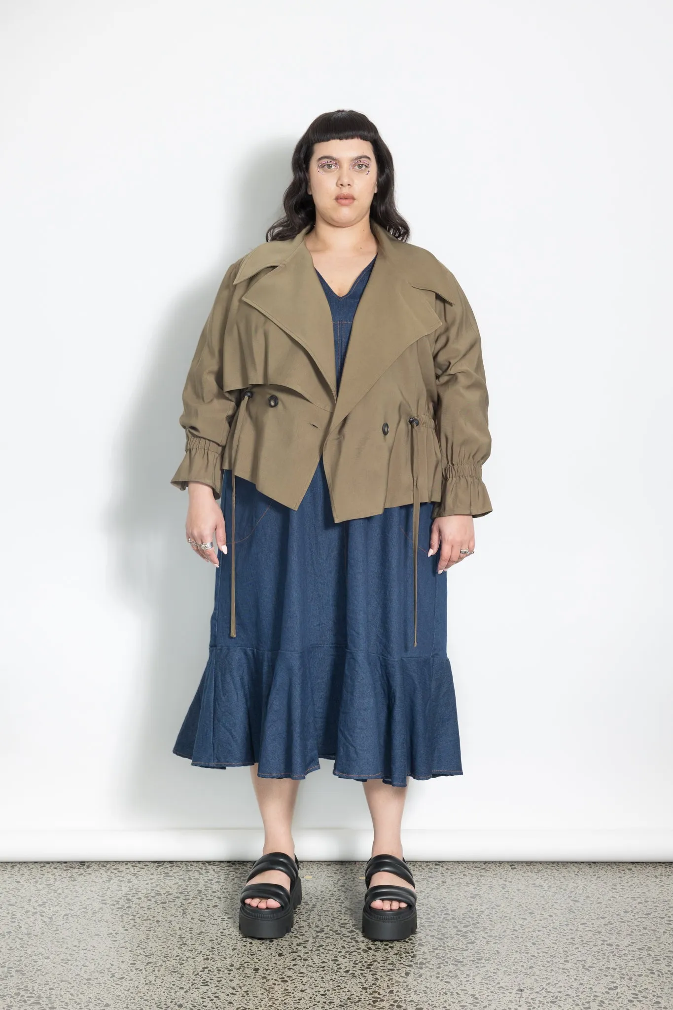Last One Size 3XL - Trench Jacket - Martini