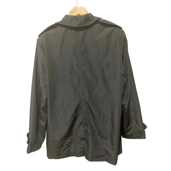 LAUREN Ralph Lauren Missing Belt Short Taffeta Trench Coat Size XXL NWOT