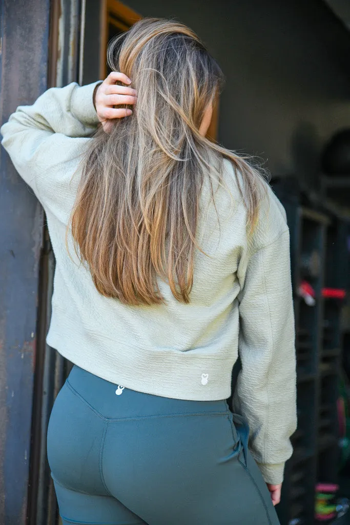 Legacy Ribbed Crop Pullover - Final Chance Collection