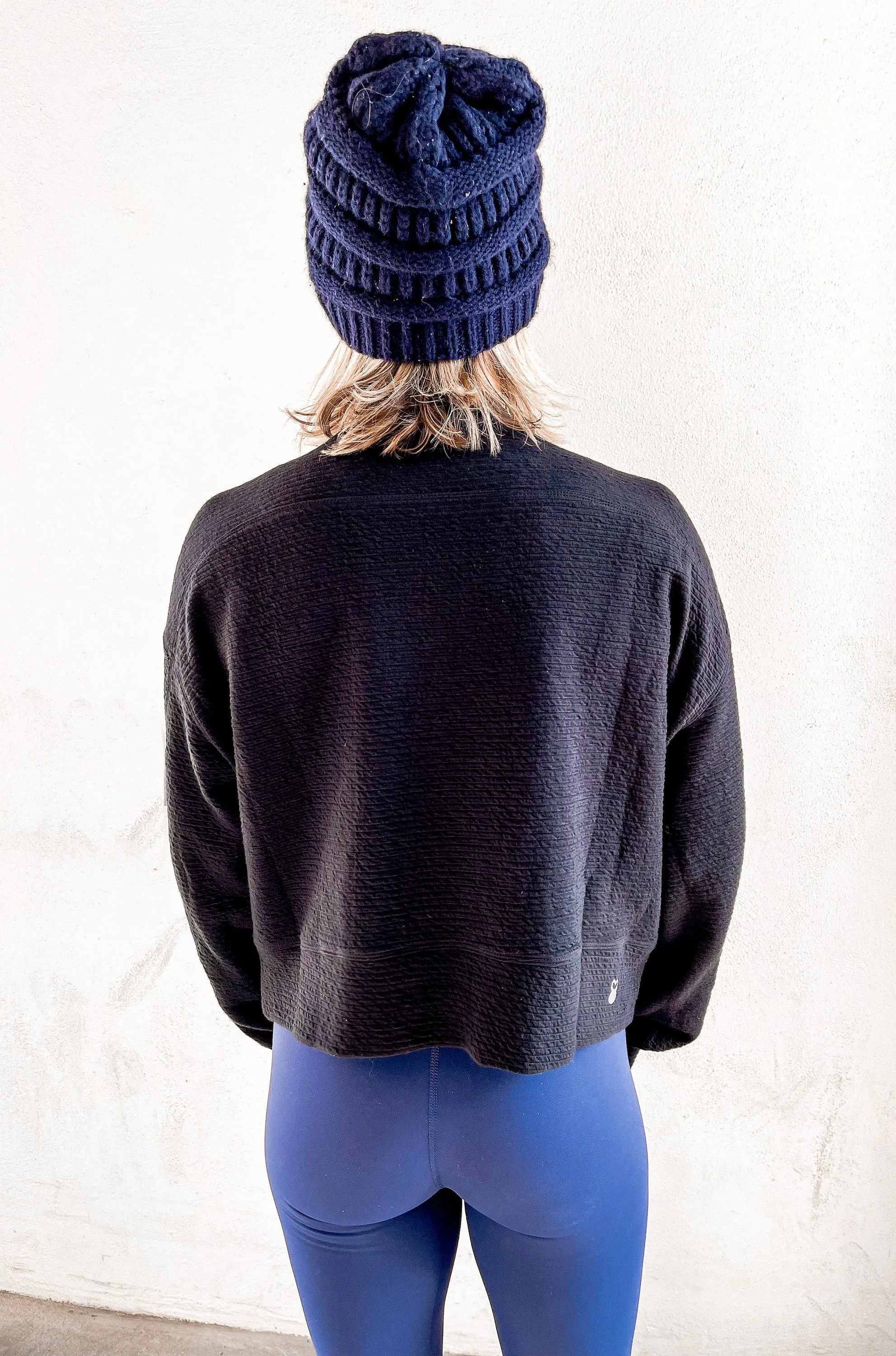 Legacy Ribbed Crop Pullover - Final Chance Collection