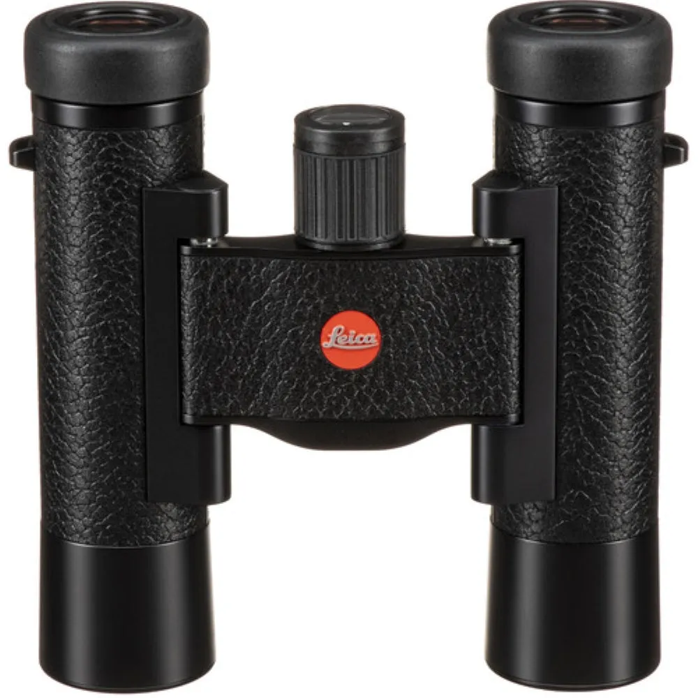 Leica 10x25 Ultravid Blackline Binoculars | Black with Black Leather