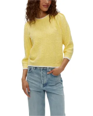 Leonora Puff Sleeve Sweater - Lemonade