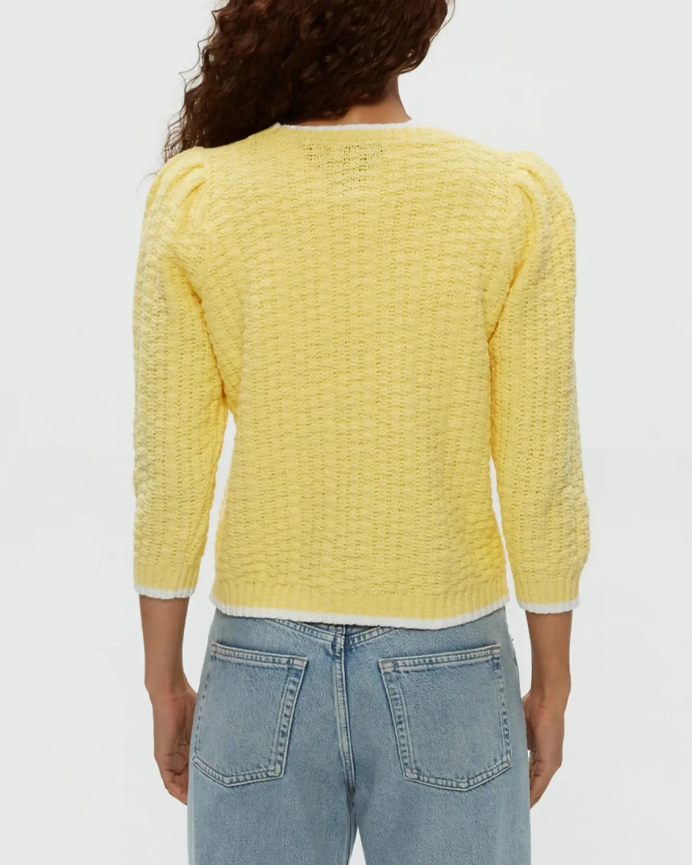Leonora Puff Sleeve Sweater - Lemonade